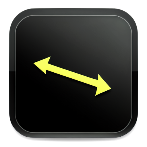 an icon for a reframe app, like arrows and minimalistic, and retro - icon | sticker