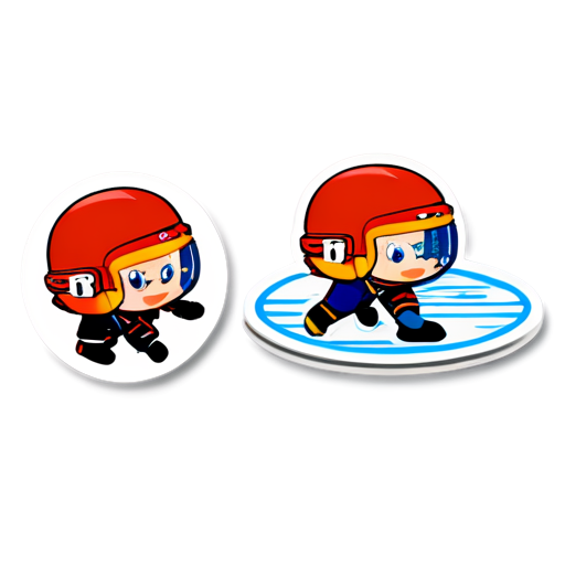 Hockey tournament for children - icon | sticker