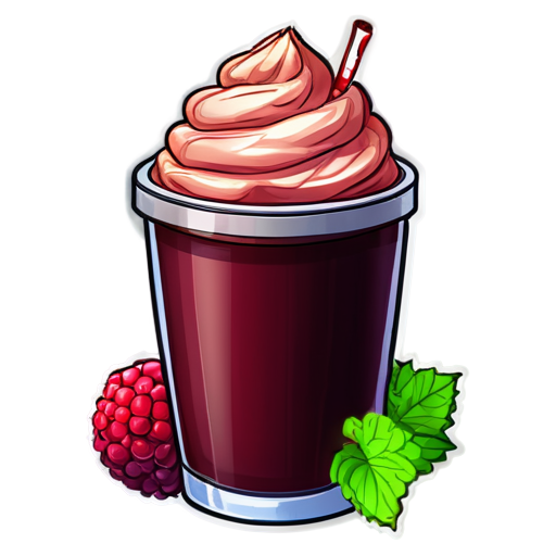 A hot drink based on yam berries with yam herb. - icon | sticker