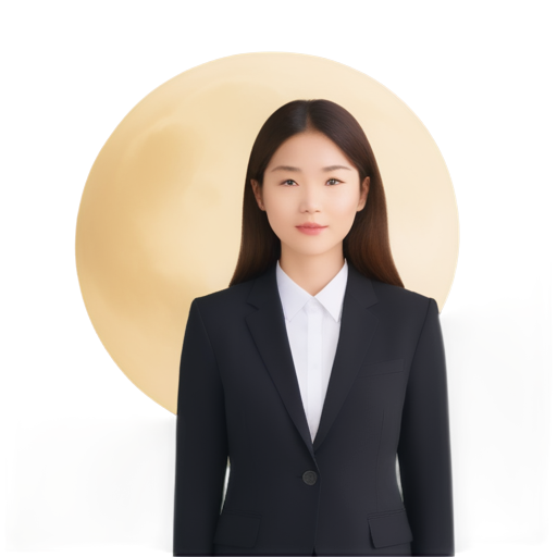 lawyer girl with the moon on background - icon | sticker