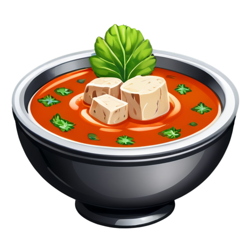 A soup based on bubbly chautikas with chunks of yam herb. - icon | sticker