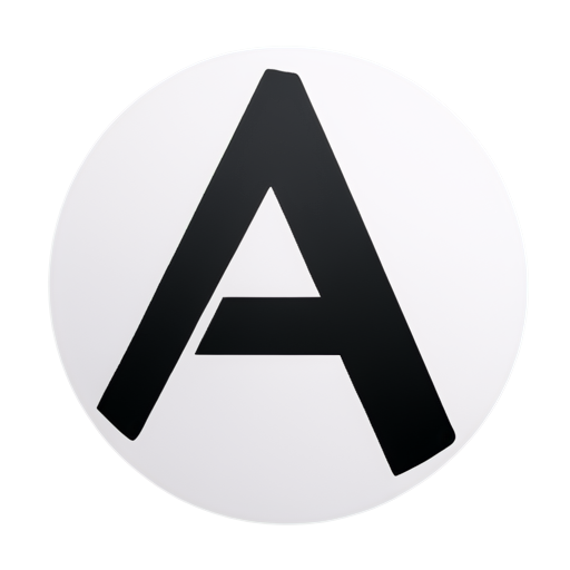 the logo is made in black on a white background, using vector graphics with a simple, minimalist design. The logo features a A-shaped symbol with an arrow inside it. The shape is symmetrical and smooth, without any additional details or textures around it, except for its outline. Create a futuristic and sleek logo using the letter 'A' as the central focus. The letter 'A' is designed with sharp, geometric lines to convey strength, precision, and a modern technological vibe.The design maintains symmetry, with a minimalist and clean aesthetic, ensuring it reflects the essence of an electric bicycle brand. The overall look is intended to be simple yet elegant, evoking a sense of motion, innovation, and cutting-edge technology. - icon | sticker