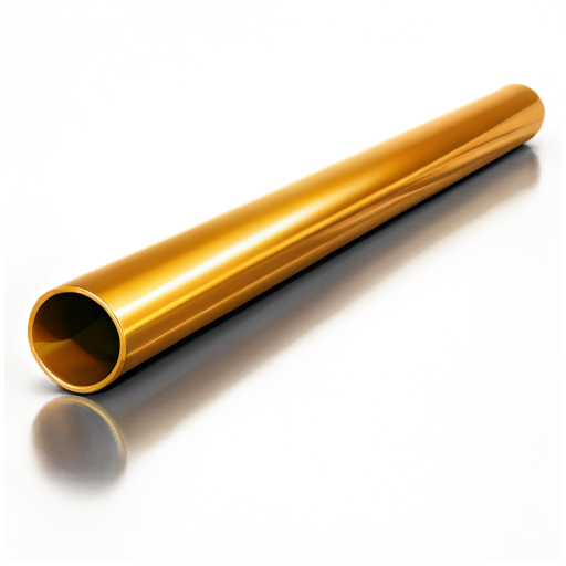 image of a perfect circle made from a square pipe. a diagonal is drawn in the circle from a square pipe. the thickness of the circle and the diagonal is 10px. color - gold - icon | sticker