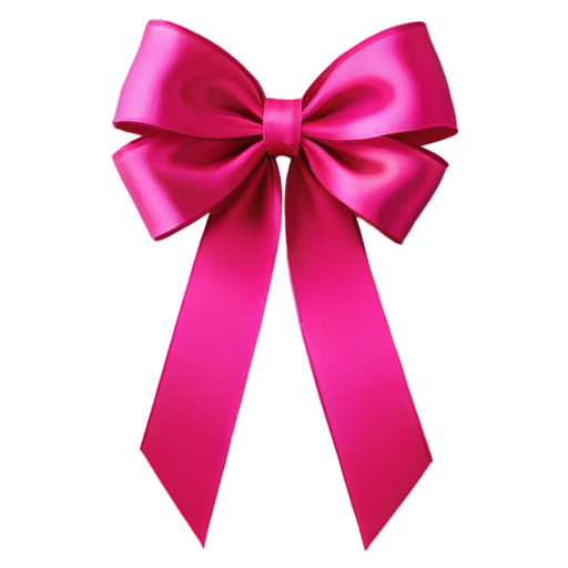 A single hot pink bow - icon | sticker