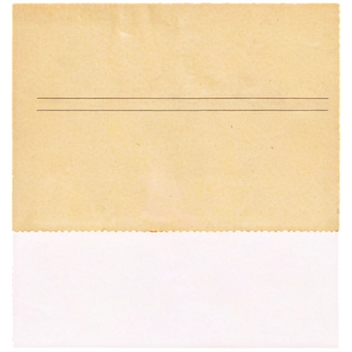 curled purchase receipt on a transparent background - icon | sticker