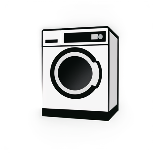 Washing machine icon on white background - icon | sticker