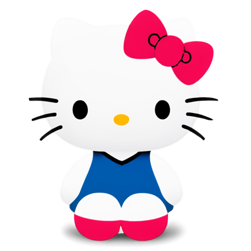 hello kitty with school - icon | sticker