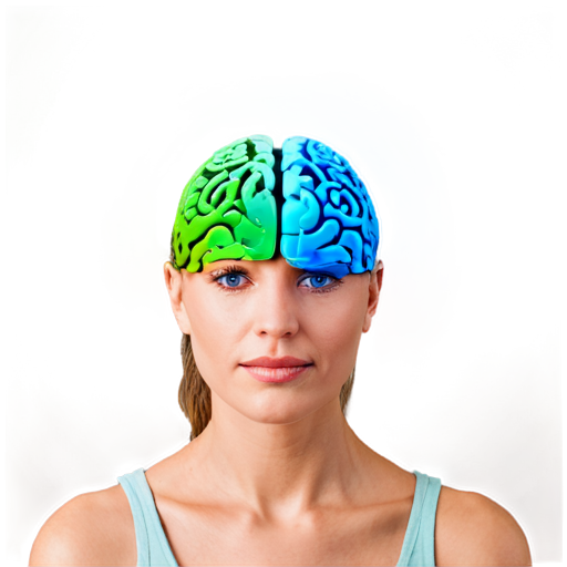 Create an avatar for a psychology blog aimed at a mixed audience (both men and women). The image should convey trust, professionalism, and warmth. Include a symbol of psychology, like a silhouette of a head with a neural network or a stylized brain, surrounded by calm, neutral colors (such as soft blues, greens, and grays). The background should be light, clean, and minimalist, so as not to distract from the main image. - icon | sticker