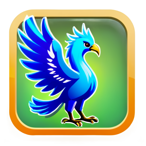 make an icon for a trading software with name of phoenix - icon | sticker