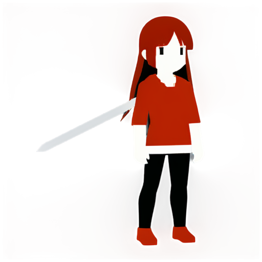 Icon for the mobile gacha game "4096 megapixels" for the guild called "bloodister". The photo should show a beautiful pixel girl covered in blood - icon | sticker