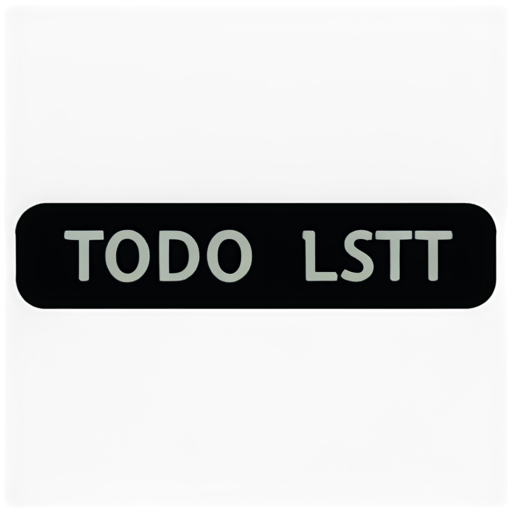 simple lettered symmetrical todo-list - icon | sticker