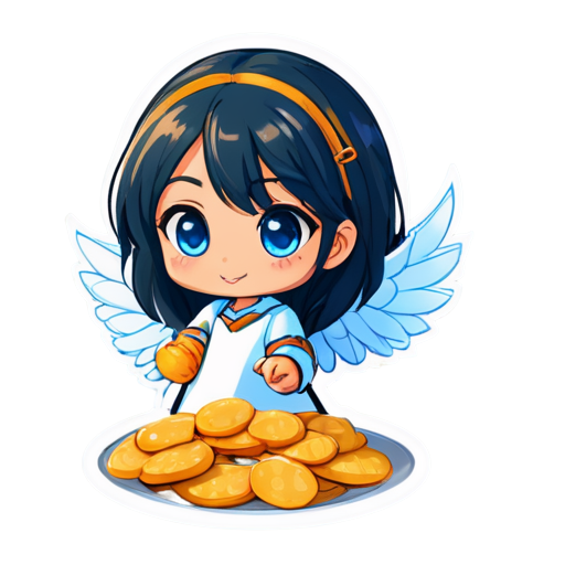 Chav amai wing baked with crispy slices of hamnya. - icon | sticker