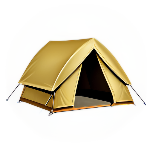 the icon showing the tent is not painted over, only lines, smooth soft lines, color #99B1CB - icon | sticker