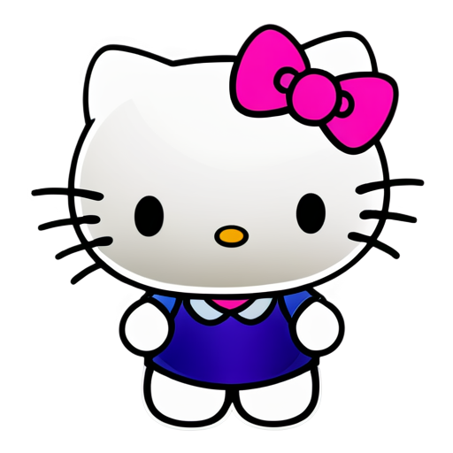 hello kitty with school - icon | sticker