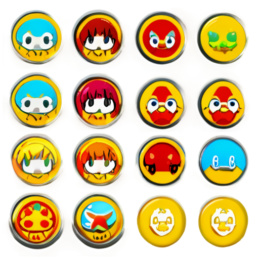 Game menu buttons - icon | sticker