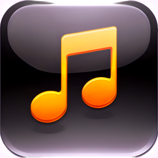 An app icon for the App Store for an app that generates music from text/images - icon | sticker