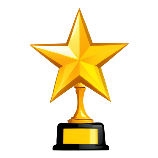 Trophy with stars - icon | sticker