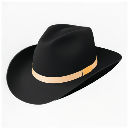 simplest cowboy hat - icon | sticker