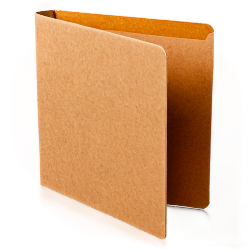 thick cardboard folder with papers. background should be transparent. inscription on the folder "Case". color of the folder - silver. around the folder brown glow - icon | sticker