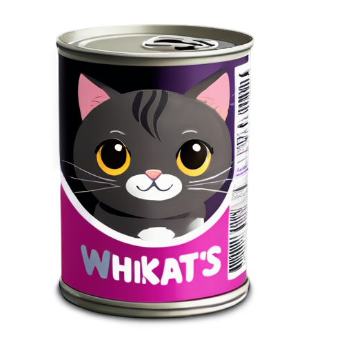 canned cat food whiskas - icon | sticker