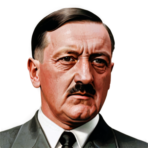 hitler with flower - icon | sticker