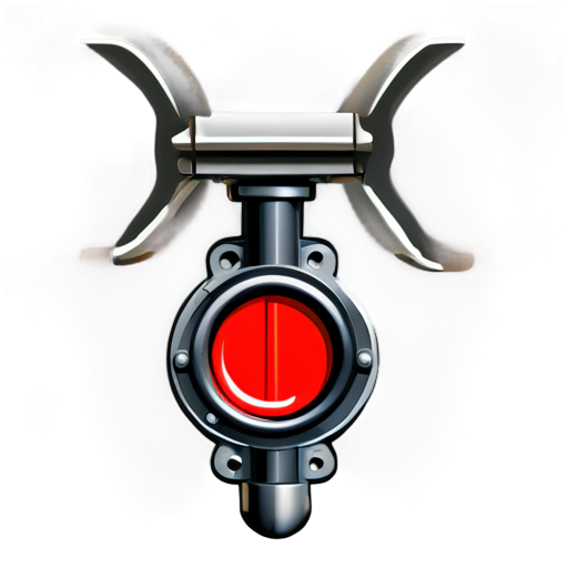 Create an icon of a butterfly valve used in industrial process - icon | sticker