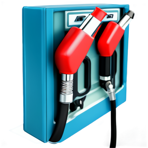 fuel pump in blue and light blue colors - icon | sticker