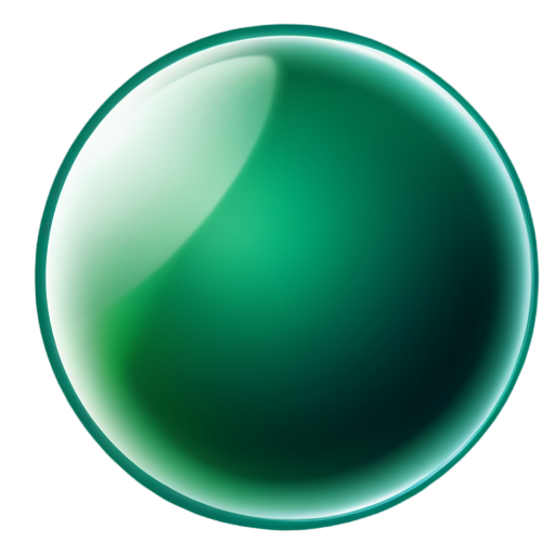 globe icon, internet icon, realistic, emerald colors - icon | sticker