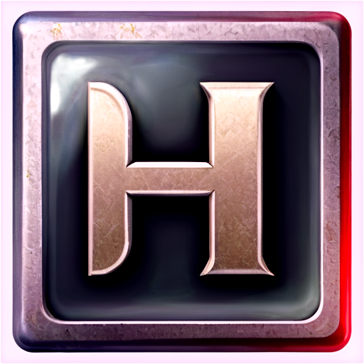 square button for the game, Soviet style, the letter I in the middle - icon | sticker