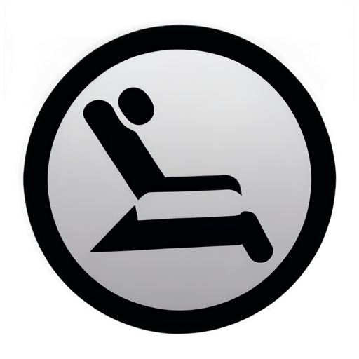 relaxation icon in black color without background as logo - icon | sticker