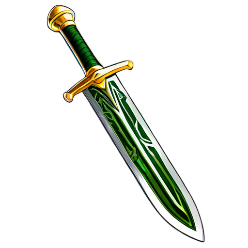 Green sword - icon | sticker