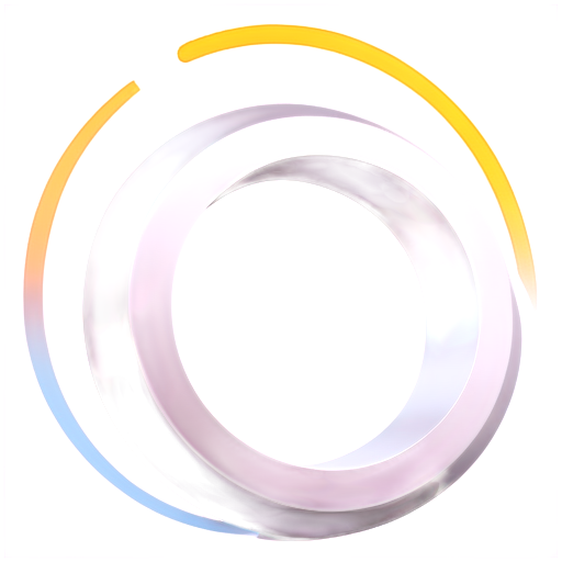 Abstract style artificial intelligence twist ring - icon | sticker