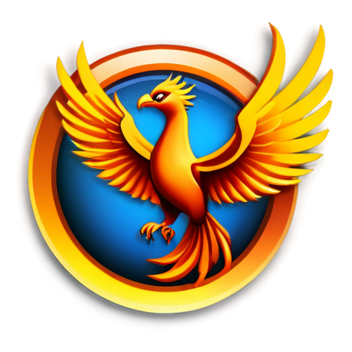 make an icon for a trading software with name of phoenix - icon | sticker