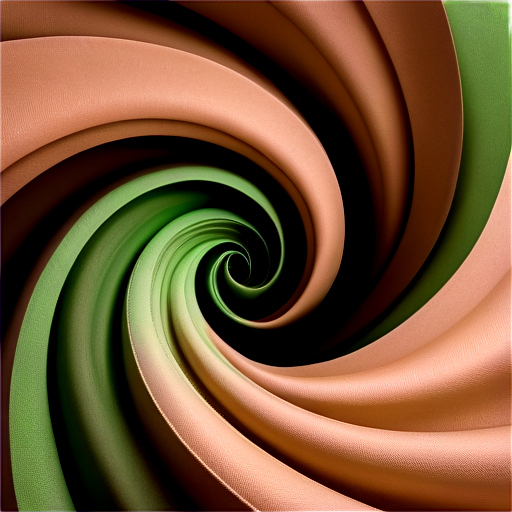 An abstract design featuring a swirling pattern of fabric-like lines, creating a sense of movement and fluidity. The swirl could be designed to resemble a cleaning motion, with the fabric lines becoming cleaner and more vibrant as they move outward. Color scheme: Earthy tones such as beige, brown, and green to evoke a sense of natural fibers and textiles. - icon | sticker