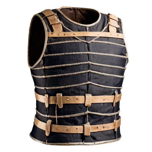 Medieval simple cloth mummy cuirass, made of bandages - icon | sticker