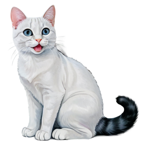 smiling cat - icon | sticker