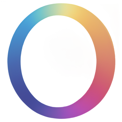 name AU gradient colours circle and some elements - icon | sticker