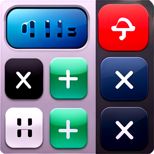 ios style, app icon, rounded_corner, calculator - icon | sticker