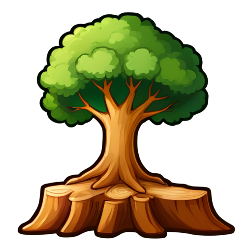 icon of horizontal tree log without background - icon | sticker