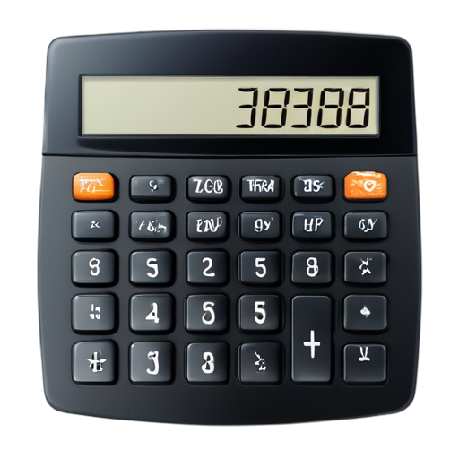 calculator empty display on transparent background without letters - icon | sticker