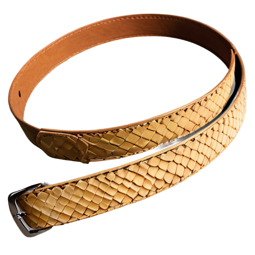 Medieval fantasy belt made of beige lizard scales, matte - icon | sticker