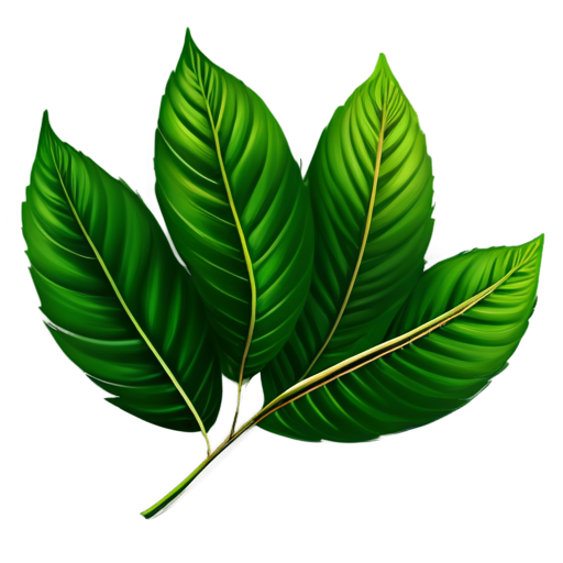 Create a beautiful colorful pain brush with green leaves - icon | sticker