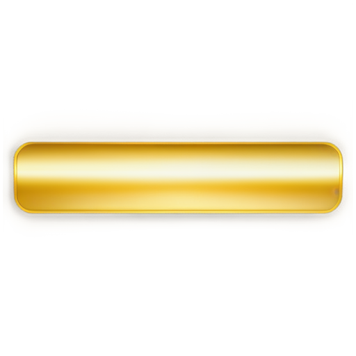 gold straight line with rounded edges - icon | sticker