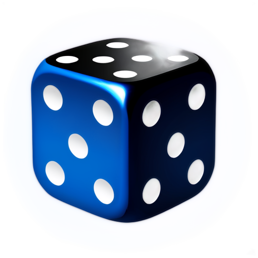 blue dice - icon | sticker