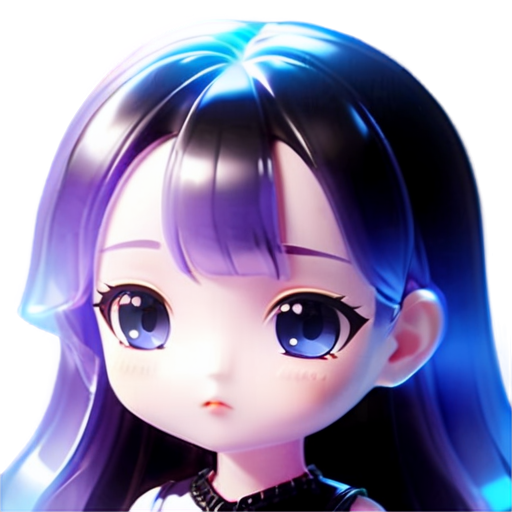 goth anime girl - icon | sticker