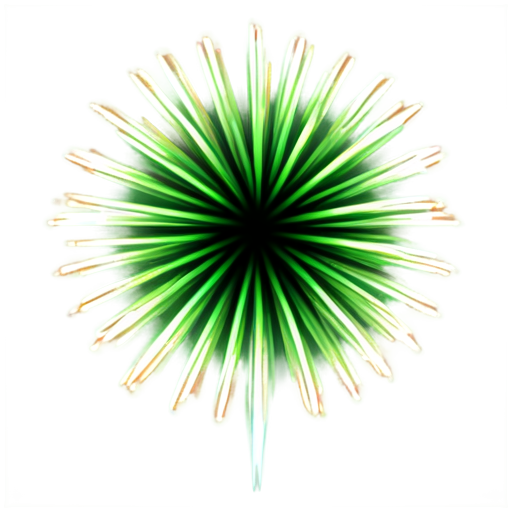 fireworks icon, realistic, emerald colors - icon | sticker