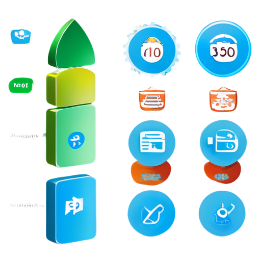 Infographics visualizing key metrics of online interaction effectiveness. Modular structure with blocks including icons and numeric indicators. Clear charts with upward arrows showing estimated growth, reduction in communication time and meeting direction. Stylish, professional, minimalist, floral palette with an emphasis on blue and green. Additional elements: video conferencing icons, growth arrow and clock symbols. - icon | sticker