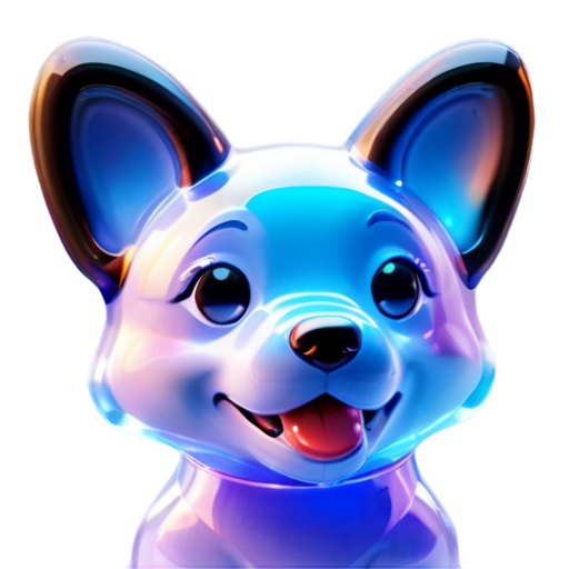 smiling dog - icon | sticker