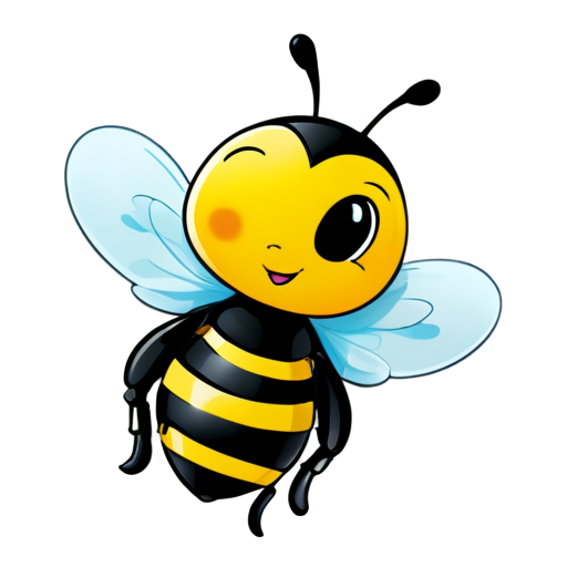 cool bee - icon | sticker