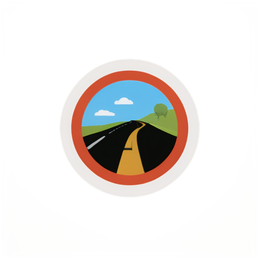 Find new roads - icon | sticker